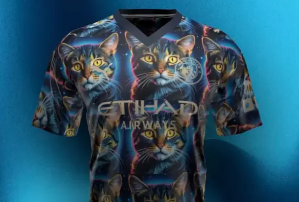 曼城队让球迷利用人工智能设计球队的新球衣(图1) 曼城队让球迷利用人工智能设计球队的新球衣(图1)