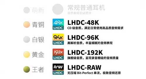 音质一目了然!LHDC重磅升级,全新「段位」系统让听歌选耳机不再纠结(图3) 音质一目了然!LHDC重磅升级,全新「段位」系统让听歌选耳机不再纠结(图3)