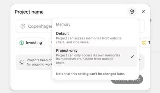 打造“专属对话空间”:OpenAI 向免费用户开放 ChatGPT Projects(图1) 打造“专属对话空间”:OpenAI 向免费用户开放 ChatGPT Projects