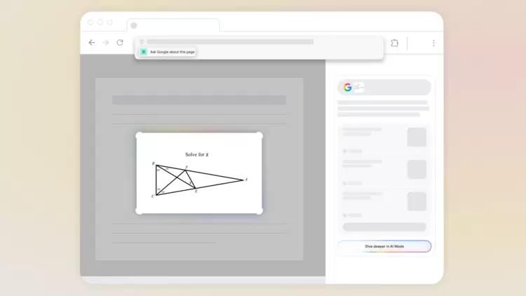谷歌搜索的AI模式升级，新增作业识别功能(图1)