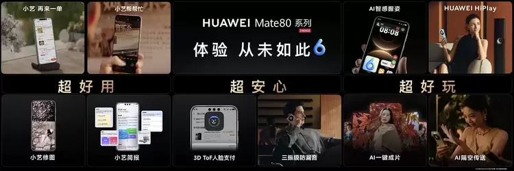 华为Mate 80系列与Mate X7首发搭载HarmonyOS 6发布,AI交互与生态创新齐突破(图4) 华为Mate 80系列与Mate X7首发搭载HarmonyOS 6发布,AI交互与生态创新齐突破(图4)