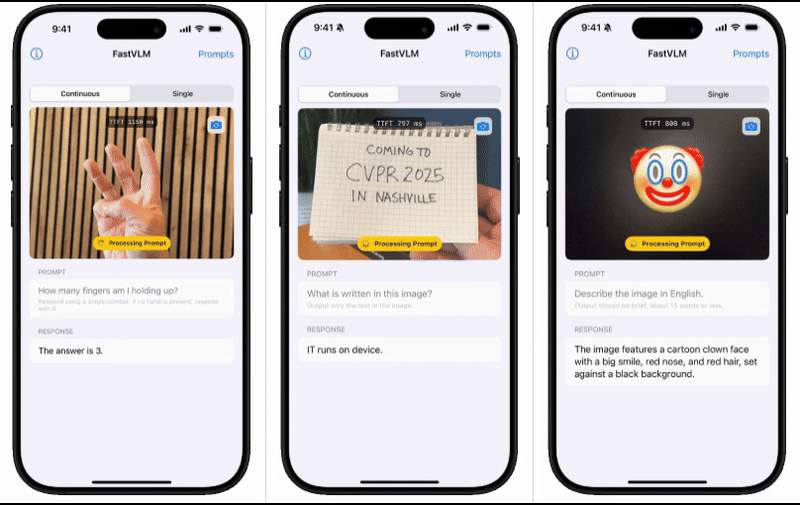 cd386d37j00t1xx78008qd000m800e1m 苹果 FastVLM 模型开放试用:Mac 用户秒享“闪电级”视频字幕,生成速度较同类 AI 快 85 倍