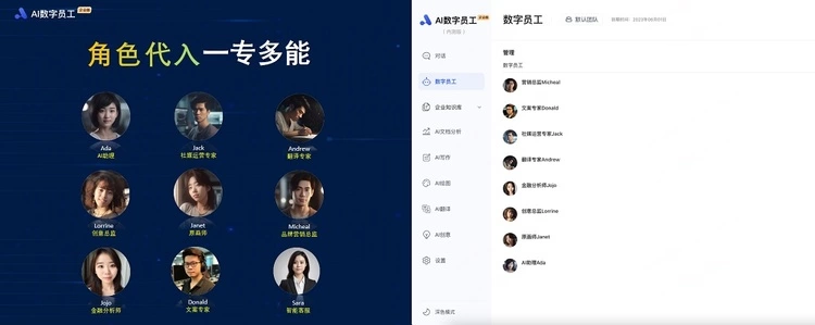 360智脑大模型应用发布 N世界AI数字员工助力中小企业降本增效(图2) 360智脑大模型应用发布 N世界AI数字员工助力中小企业降本增效(图2)