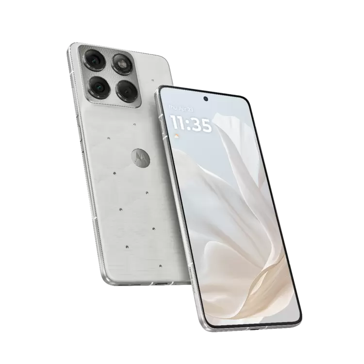 独家采用潘通2026年度代表色，联想moto X70 Air云上舞白冰钻限定版来了(图2)