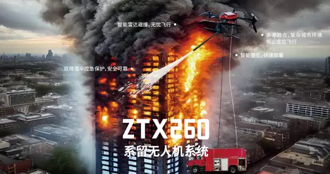 国内首套丨卓翼智能ZTX260改写超高层消防史,破局超高层建筑灭火全球性难题(图3)