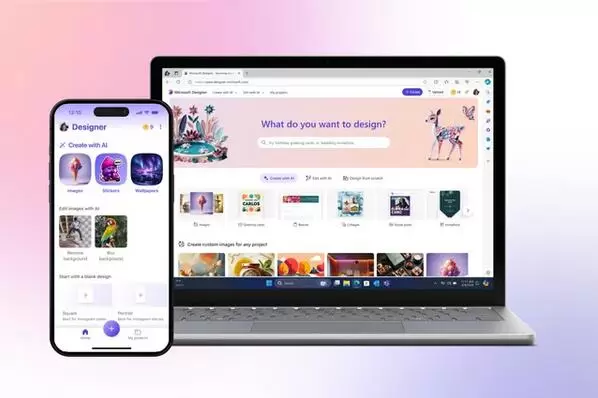 微软的Designer应用登陆iOS和Android，带有人工智能编辑和创作功能(图1)