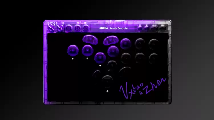 冠军之选，八位堂天刃星街机控制器紫透双签版重磅上市(图2)