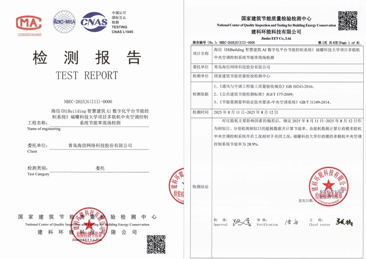 高达28.9%！海信福耀科技大学项目节能率检测结果出炉(图2)