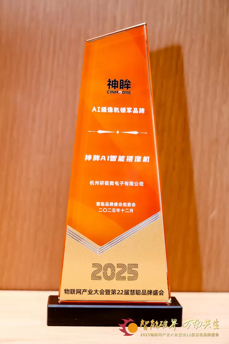 神眸荣膺“AI摄像机领军品牌” 自研芯片铸基石，低功耗技术领未来(图1)