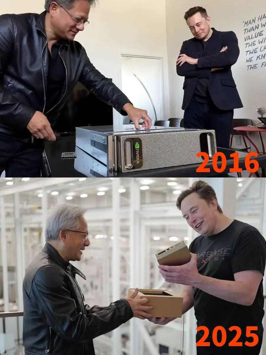 英伟达开售全球最小 AI 超级计算机，黄仁勋给马斯克「送货上门」