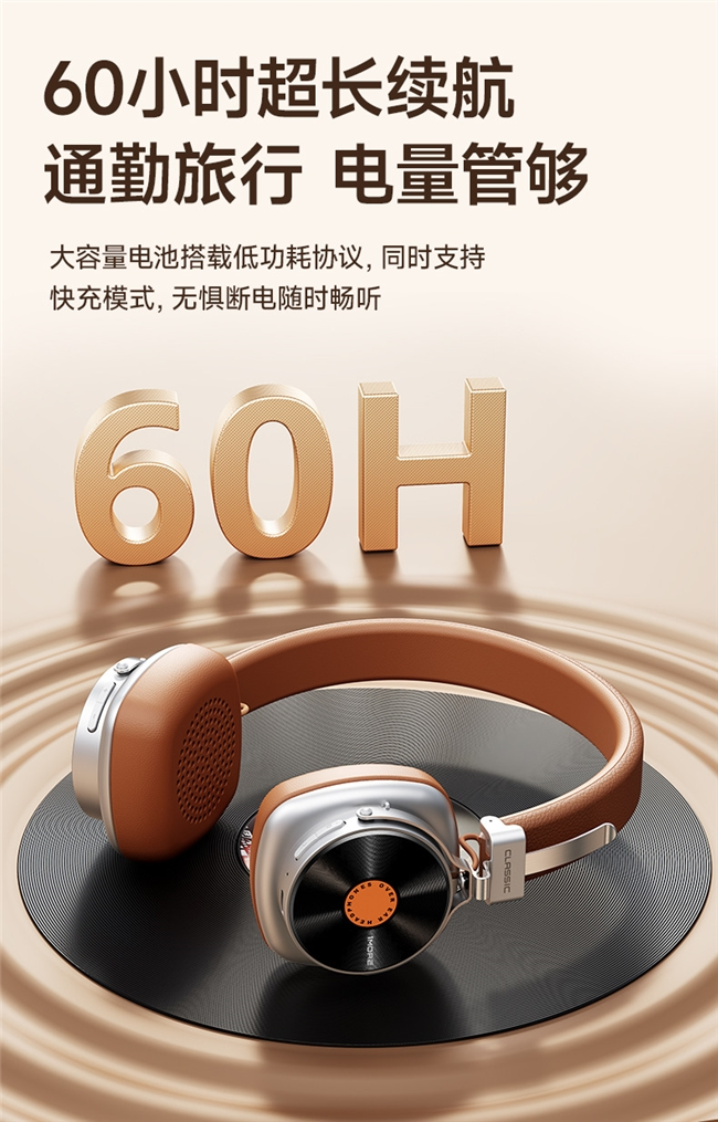 复古美学碰撞声学黑科技！1MORE 黑胶头戴耳机 HQ36 重磅上市，颜值音质双在线(图5)