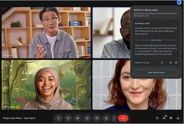 Google Meet推出自动AI笔记功能(图1)