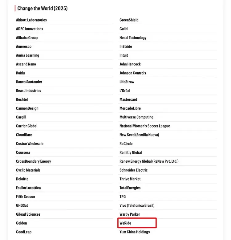 “全球Robotaxi第一股”再获肯定:文远知行登《财富》双榜(图1) “全球Robotaxi第一股”再获肯定:文远知行登《财富》双榜(图1)
