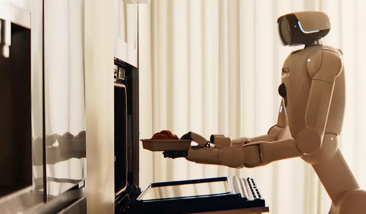 LG公司的CLOiD家用机器人将在CES展会上展示叠衣服和制作早餐(图3)