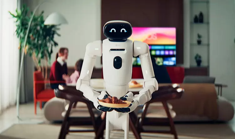 LG公司的CLOiD家用机器人将在CES展会上展示叠衣服和制作早餐(图2)