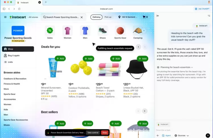 OpenAI推出新款AI网页浏览器ChatGPT Atlas(图3)