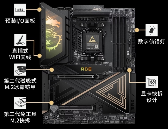 微星MAG X870E ACE MAX战神主板首发,定义AM5平台新标杆(图4) 微星MAG X870E ACE MAX战神主板首发,定义AM5平台新标杆(图4)