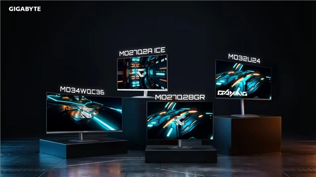 技嘉 CES 2026 发布四款全新 OLED 电竞显示器，独家画质调校技术定义视觉新巅峰(图1)