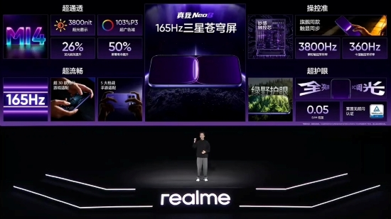 潮玩电竞旗舰真我Neo8正式发布：全面狠超同档上限 2399元起售(图4)