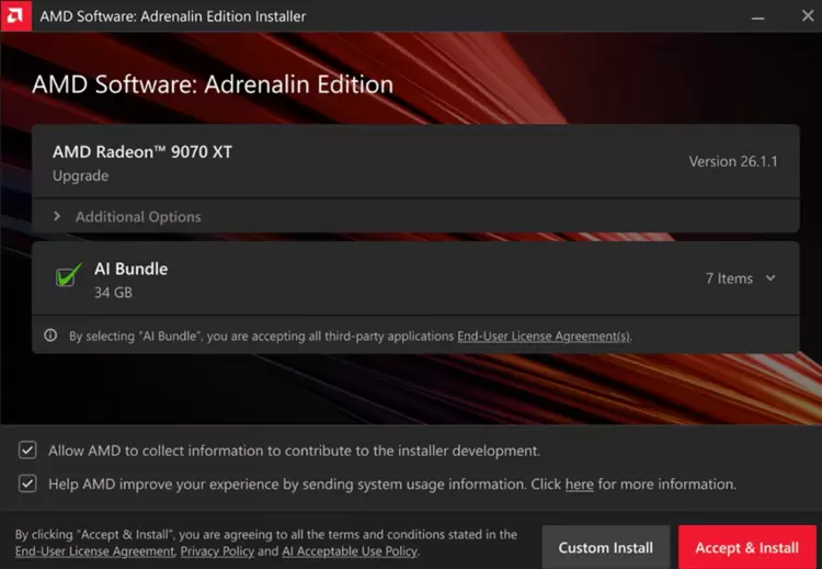 AMD推出Adrenalin Edition 26.1.1 引入AI功能包并支持锐龙AI 400系列(图2)