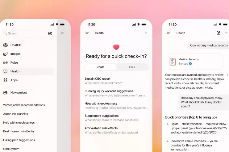 OpenAI推出ChatGPT Health,鼓励用户关联个人医疗记录(图1) OpenAI推出ChatGPT Health,鼓励用户关联个人医疗记录(图1)