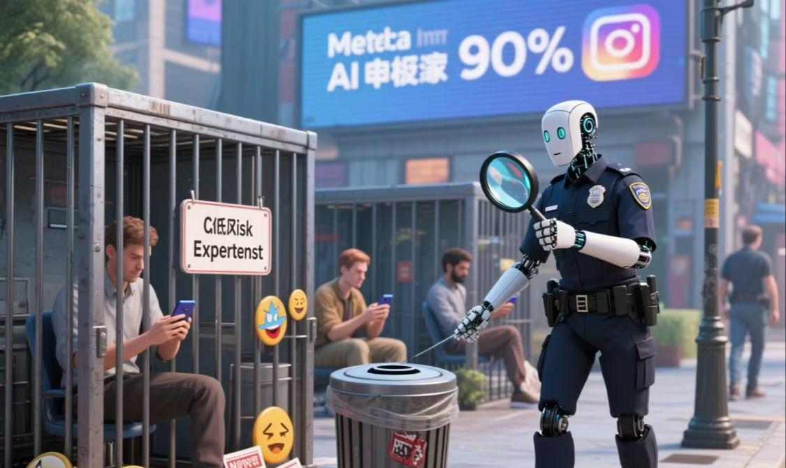 消息称 Meta 计划让 AI 接管 90% 产品风险评估，取代人工审核