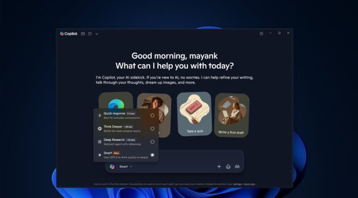 微软 Copilot（Win10/11）支持 GPT - 5 智能模式，限制比 ChatGPT 更宽松