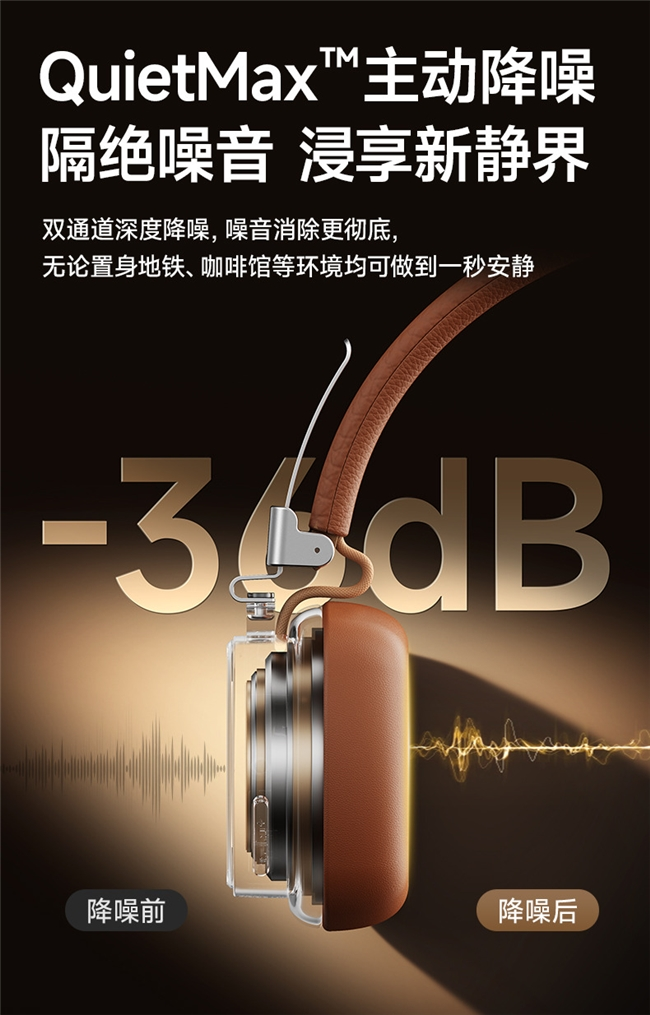 复古美学碰撞声学黑科技!1MORE 黑胶头戴耳机 HQ36 重磅上市,颜值音质双在线(图4) 复古美学碰撞声学黑科技!1MORE 黑胶头戴耳机 HQ36 重磅上市,颜值音质双在线(图4)