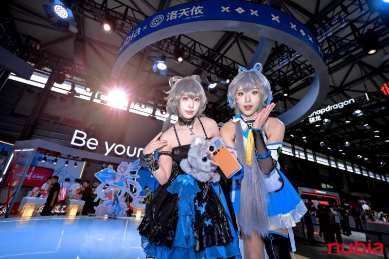 努比亚布局游戏二次元，携手洛天依亮相ChinaJoy2025(图1)