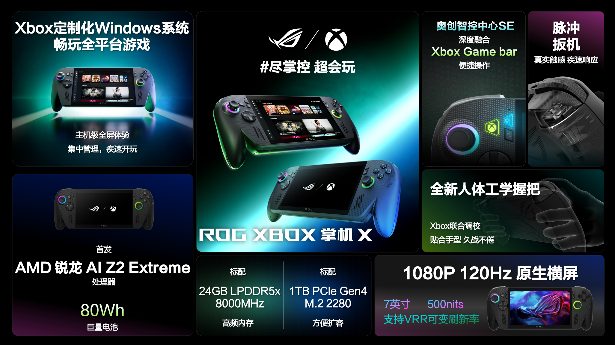 科隆游戏展：纯血进化 ROGXBOX掌机X正式发布(图2)