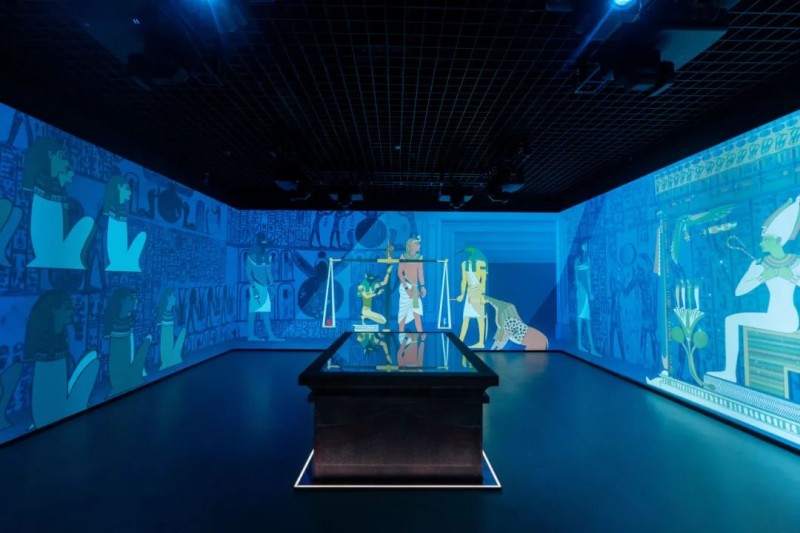 爱普生工程投影机助力上海博物馆“金字塔之巅：古埃及文明大展”刷新文博纪录(图3)