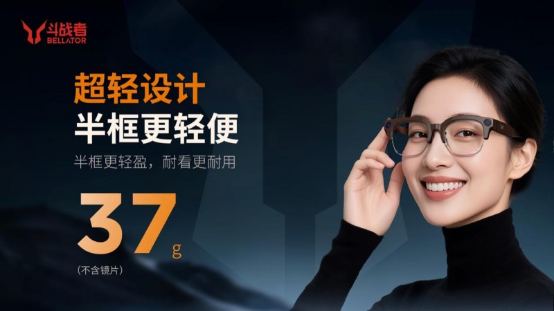 解放双手，智享轻盈：斗战者G1半框AI眼镜携新风来袭(图2)
