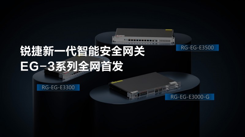 锐捷智能安全网关EG-E3系列“轻装上阵”：用1台设备满足网络出口需求(图1)