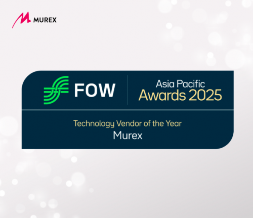 Murex荣获2025 FOW亚太区“年度最佳技术供应商”奖(图1)