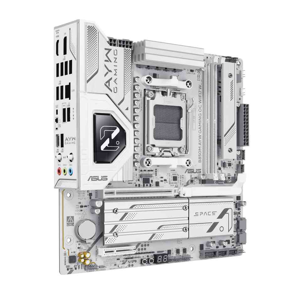 华硕B850M AYW OC WIFI7 W主板开售 白色超频新神器(图6)