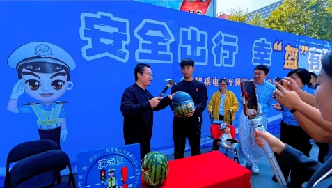 九号“安全出行守护行动”落地淄博 联动淄博交警守护市民出行安全(图3)