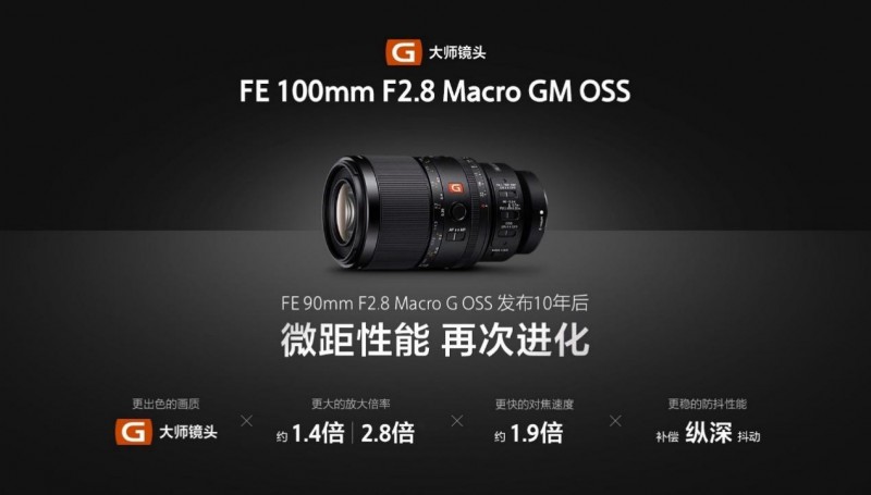见所未见 百微新生 索尼发布首款G大师微距镜头FE 100mm F2.8 Macro GM OSS(图2)