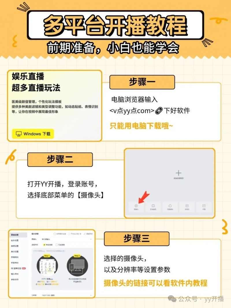 一台电脑就足够，专业直播工具YY开播多平台推流太省心(图4)