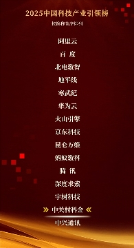 2025中国科技产业引领榜发布，中关村科金、华为、DeepSeek、宇树科技齐登榜(图1)