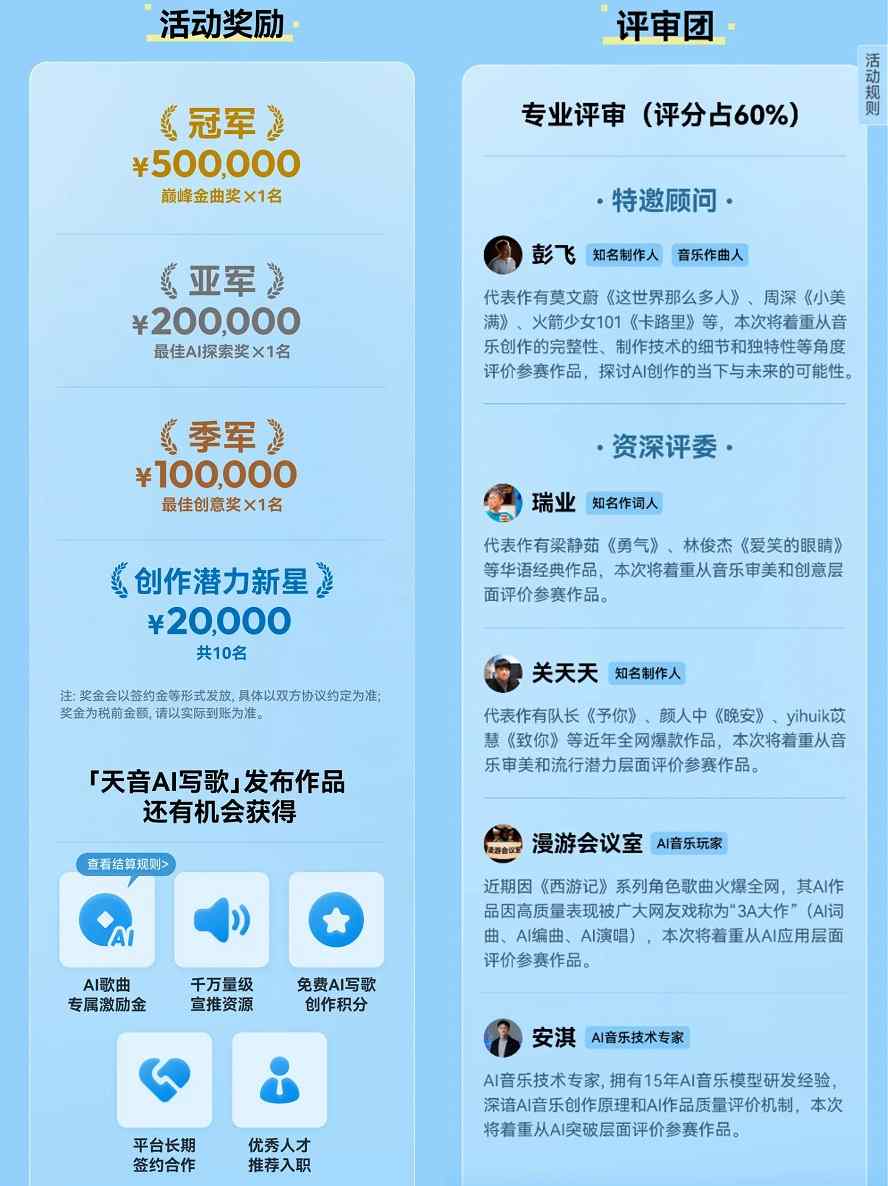 奖金总额100万元！网易云音乐百万奖金AI音乐创作大赛正式启动(图2)