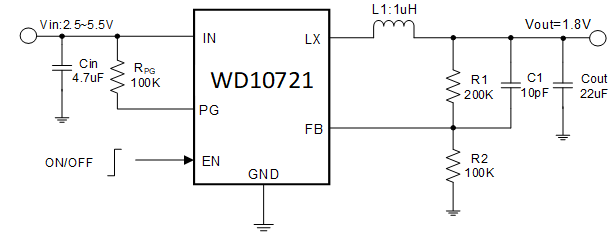 豪威集团发布紧凑型5V/2A降压转换器WD10721(图2) 豪威集团发布紧凑型5V/2A降压转换器WD10721(图2)