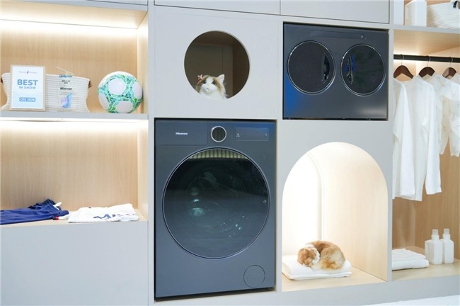 海信三筒洗衣机亮相CES 2026，并斩获最高奖项——CES 最佳创新奖(图3)