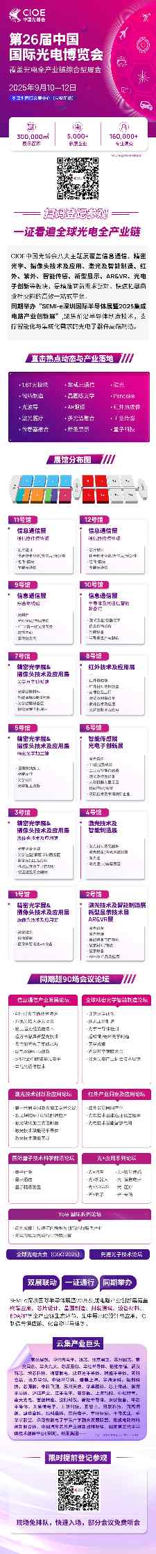 第26届中国国际光电博览会交通攻略 | 开展在即，收藏攻略助你轻松直达展馆！
