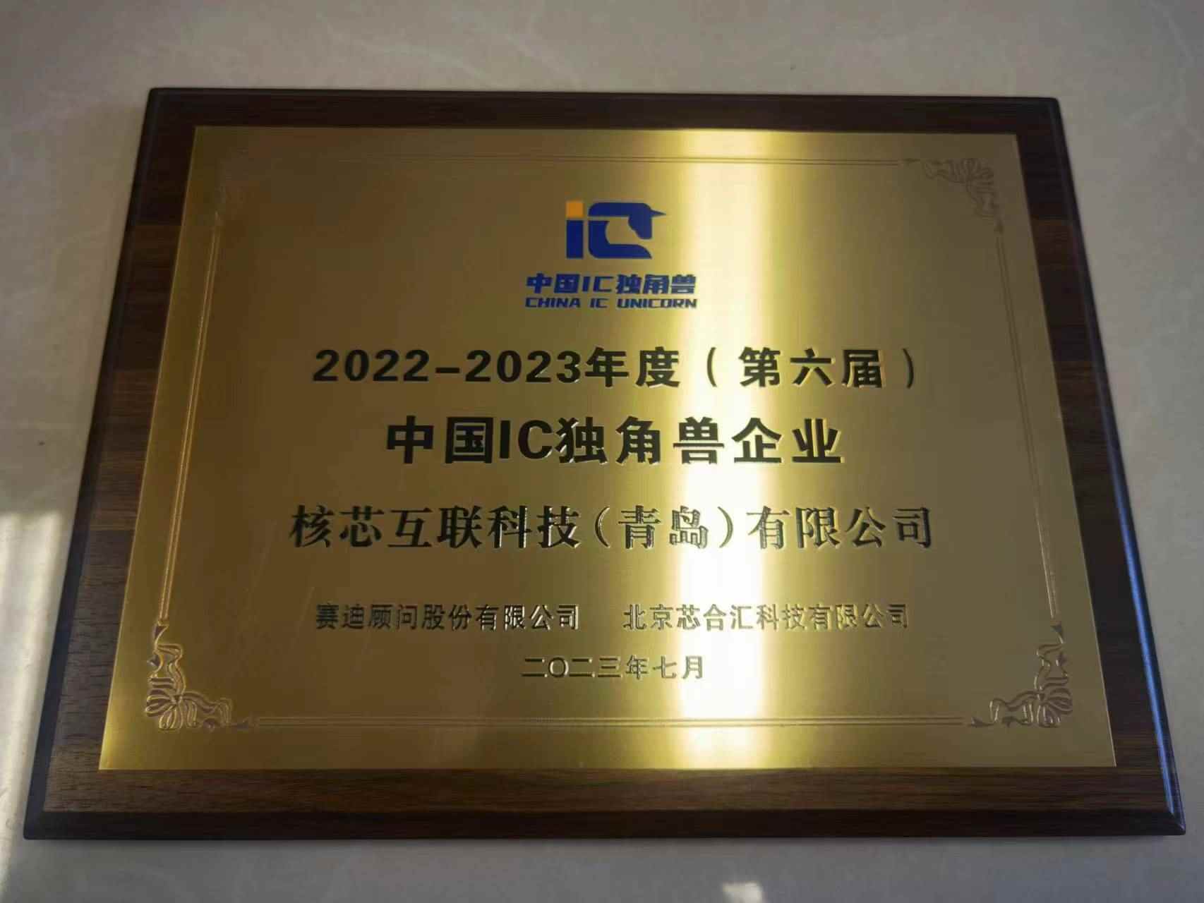 核芯互联蝉联获评第六届“中国IC独角兽企业”(图3)