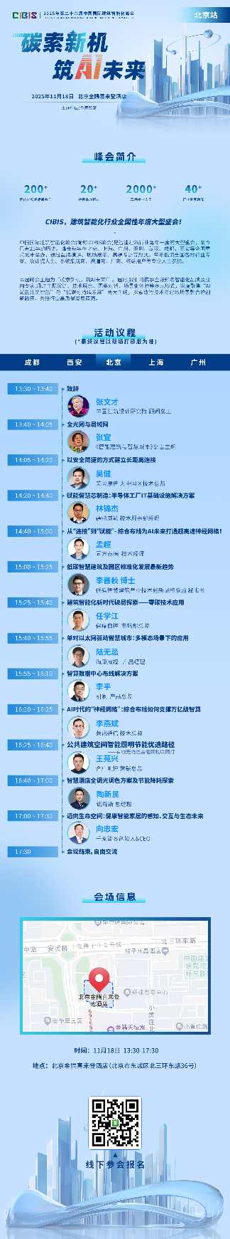 下周见！2025 CIBIS 建筑智能化峰会北京、上海双站齐发，共探 “碳” 与 “AI” 的建筑未来